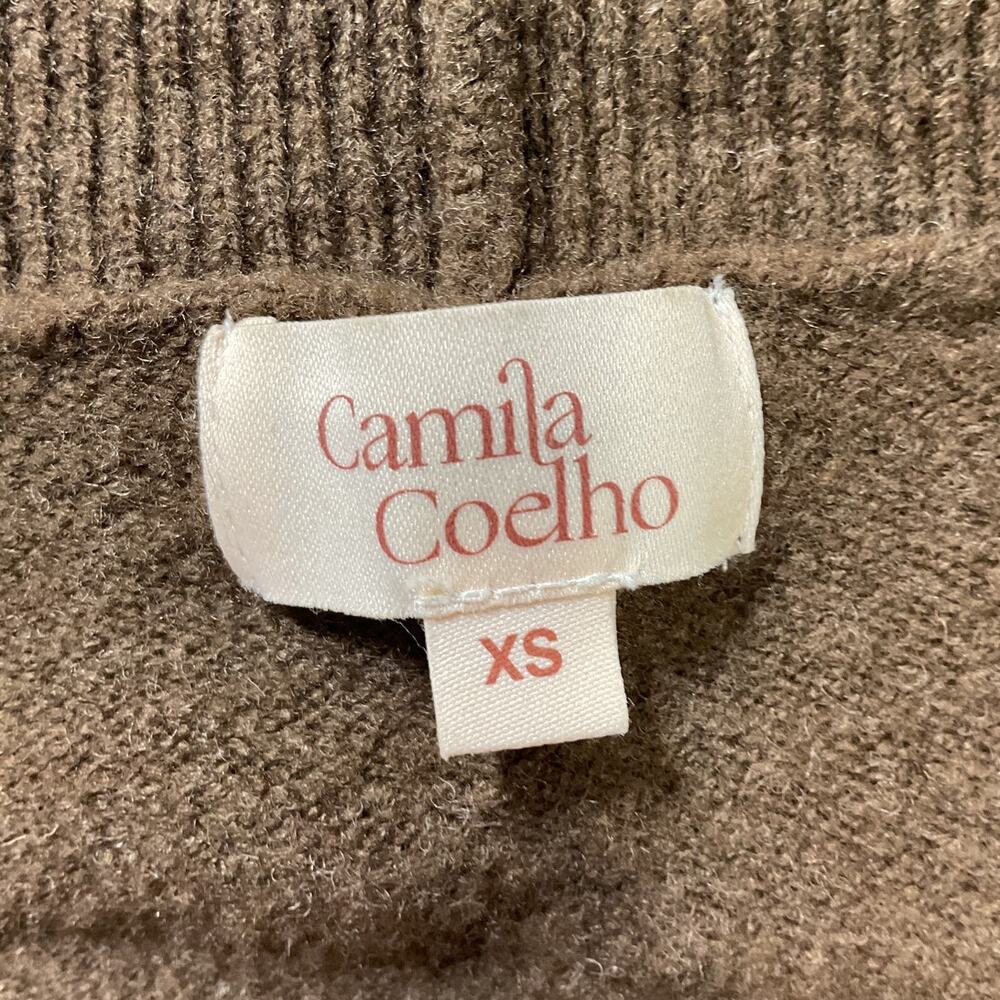 Camila Coelho Oversized Chocolate Trista Cardigan Size XS - Picture 4 of 5